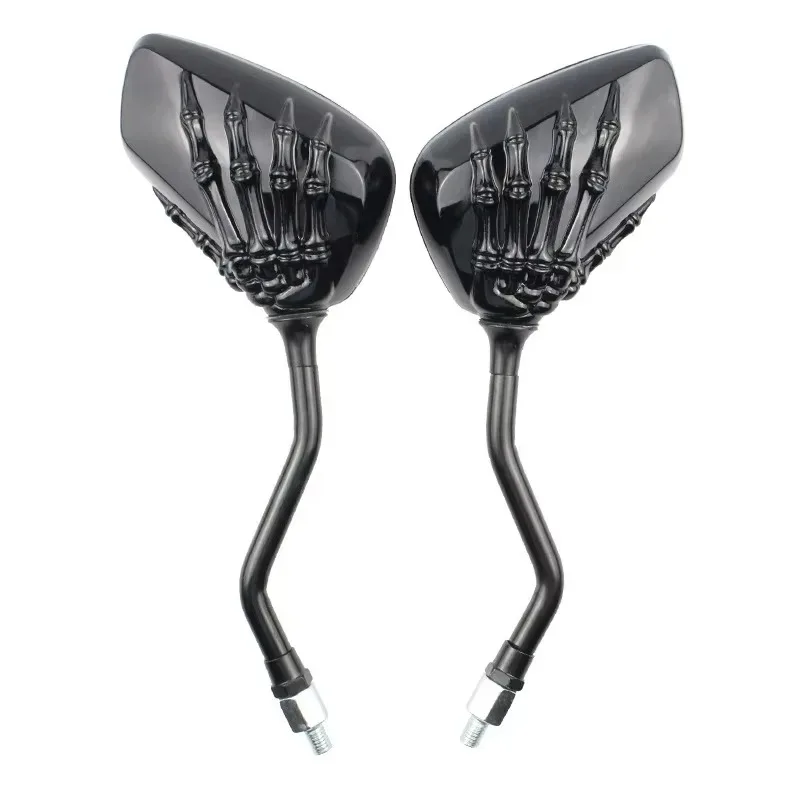 

For Universal Motorcycle Skull Hand Claw Rear-View Side Mirror Univ For Fit Mirror Bolt Street Sport Bike Chopper Cruiser