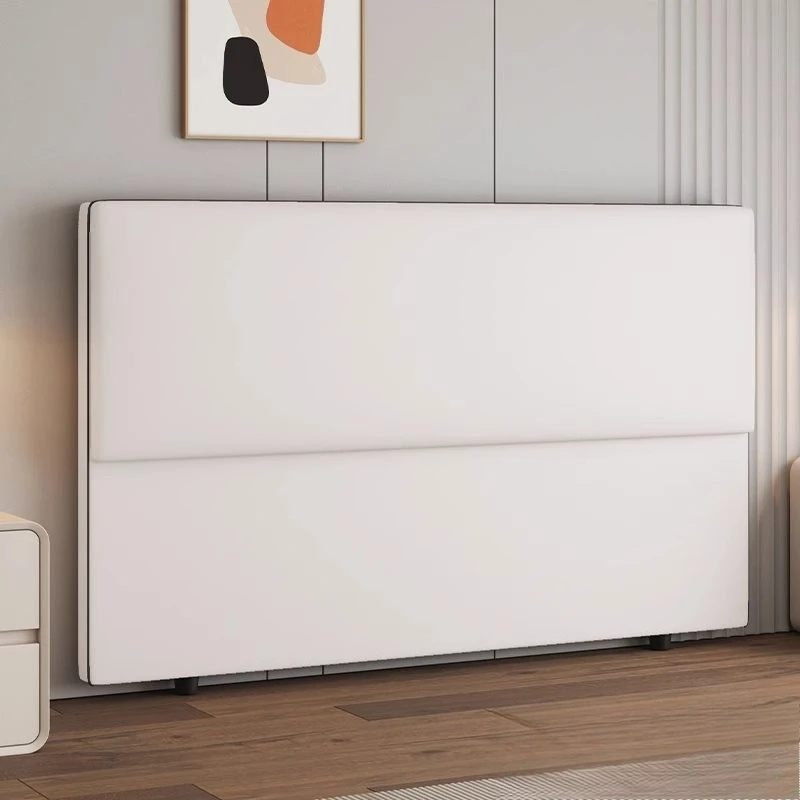 Extremely narrow modern simple wind bed head single buy solid wood backrest board, soft bag floor integration