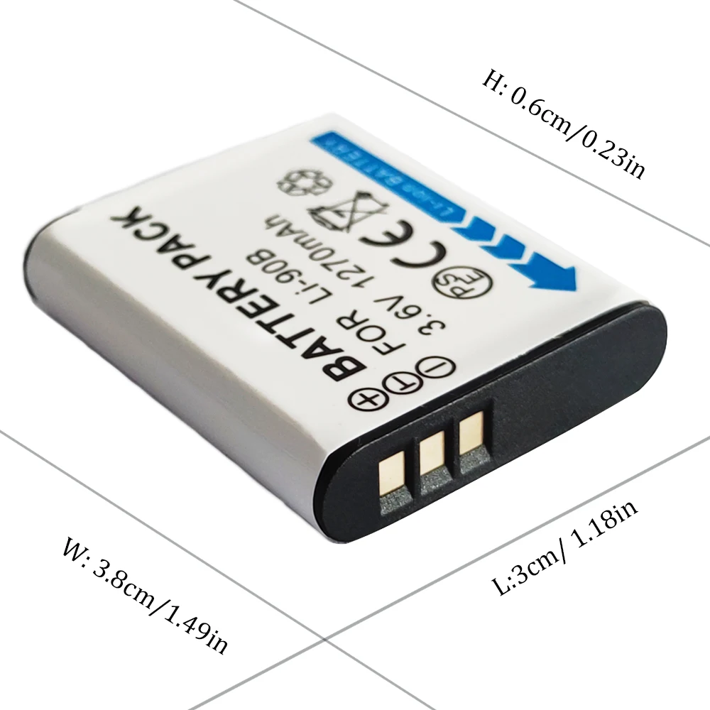 LI-90B LI-92B Battery for OLYMPUS SH-60,SH-50,SH-60,SP-100,SP-100EE,Tough TG-1IHS,TG-2IHS Camera Batterie LI90B LI92B