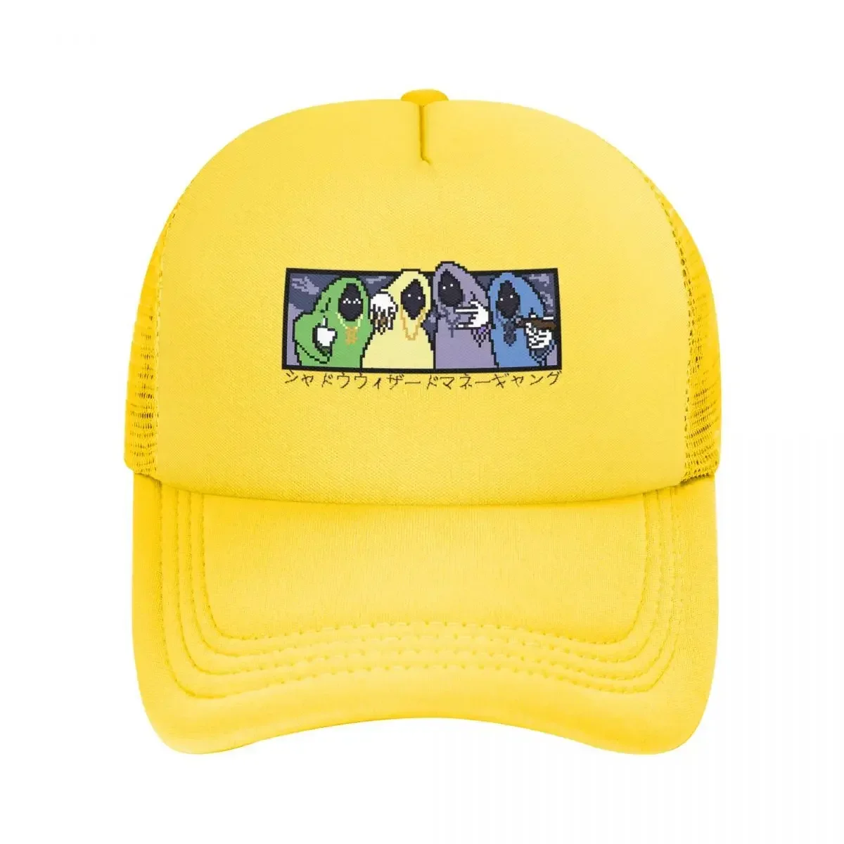 

2025 Shadow Wizard Money Gang Pixel Mesh Baseball Caps Snapback Baseball Hats Breathable Casual Casquette Outdoor For Mens And W