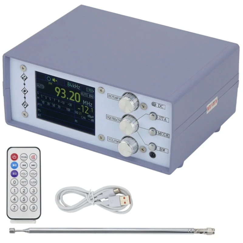 BAADE TEF6686-راديو سطح المكتب الأزرق المكتبي لراديو DSP RDS AM FM SW كامل النطاق مع مكبر صوت واحد