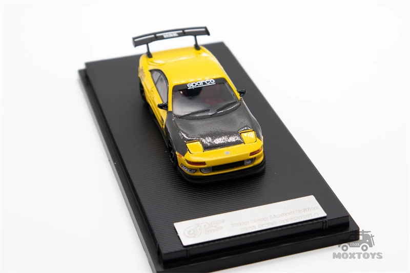 Micro Turbo 1:64 SW20 Revision 4 MR2 Hong Kong Exclusive black yellow Diecast Model Car