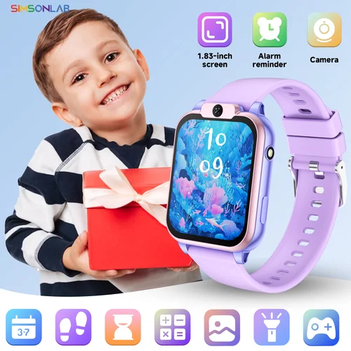 Imagen 1 del producto Nuevo reloj inteligente para niños, 18 juegos variados, monitoreo del sueño, Control de cámara HD, linterna, interacción entre padres e hijos, regalos perfectos