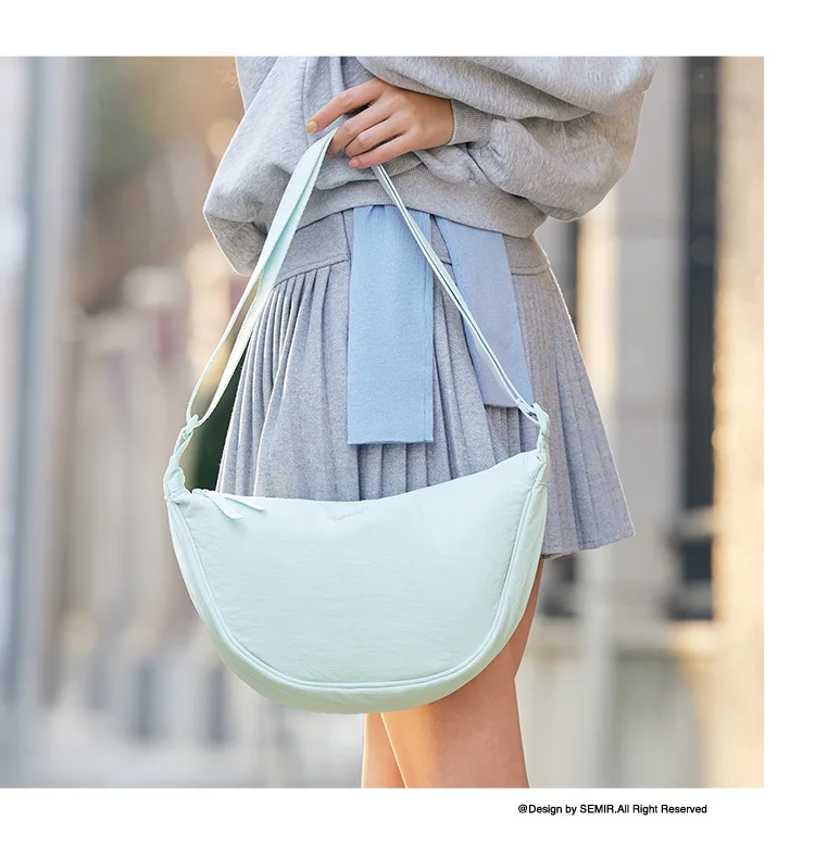 Semir Umhängetasche für Damen, 2025, neue Brusttasche, Macaron-Farbe, Knödeltasche, minimalistische Hüfttasche, Schultertasche – Detail 14