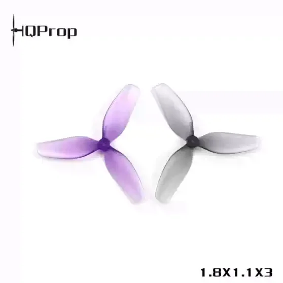 HQProp 1.8X1.1X3 45mm 3-Blade Ultra Light PC Propeller 2CW+2CCW Tiny Whoop Indoor FPV Micro Drone Blades