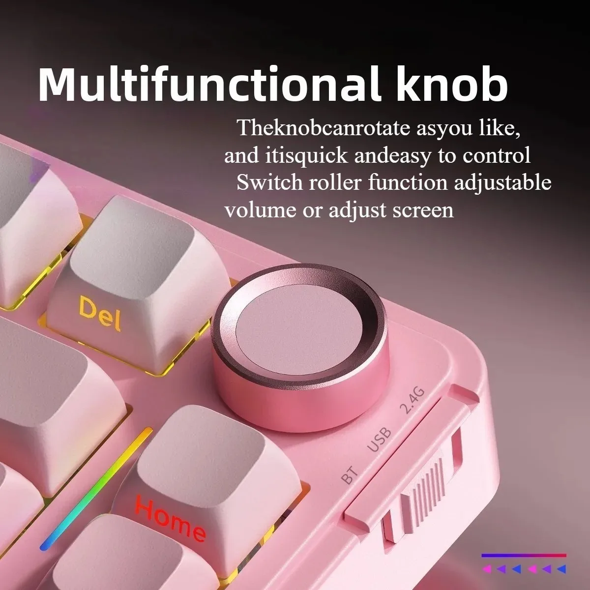 Игровая клавиатура AULA F75/S75Pro 2,4G, беспроводная/Bluetooth/проводная RGB, индивидуальная раскладка 75% OEM-профильная прокладка, структура клавиатуры