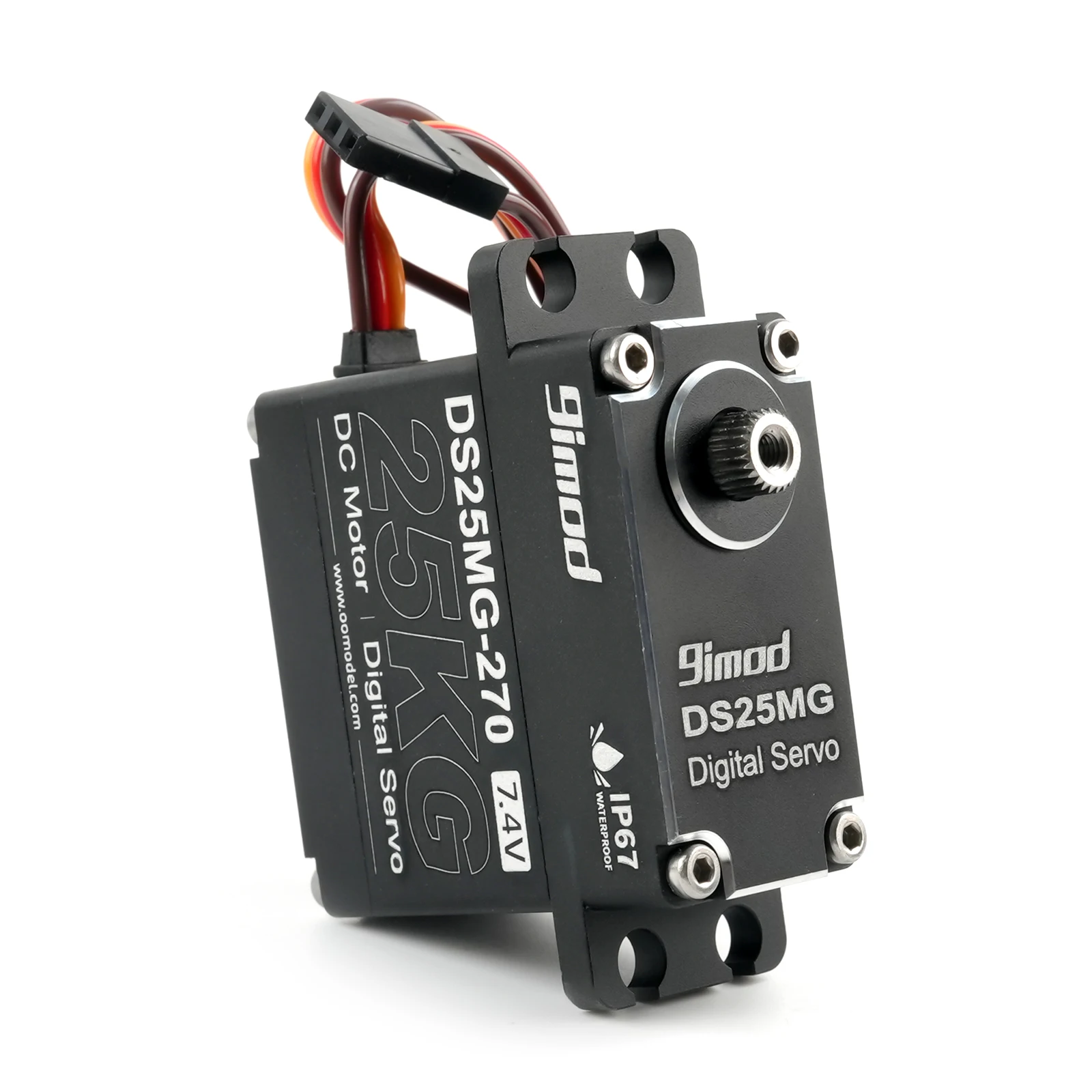 9imod DS35MG 25KG Cyfrowe serwo – IP67 Wodoodporne metalowe koło zębate 180 ° /270 °   Silnik do TRX4 SCX10 1/8 1/10 RC Samochody Terenowe Łódź