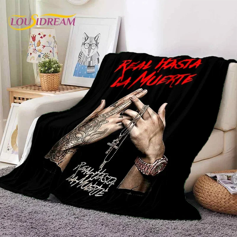 Free Anuel AA Rapper Hip Hop Singer Soft Flannel Blanket for Beds Bedroom Sofa Picnic,Throw Blanket for Outdoor Leisure Nap Gift