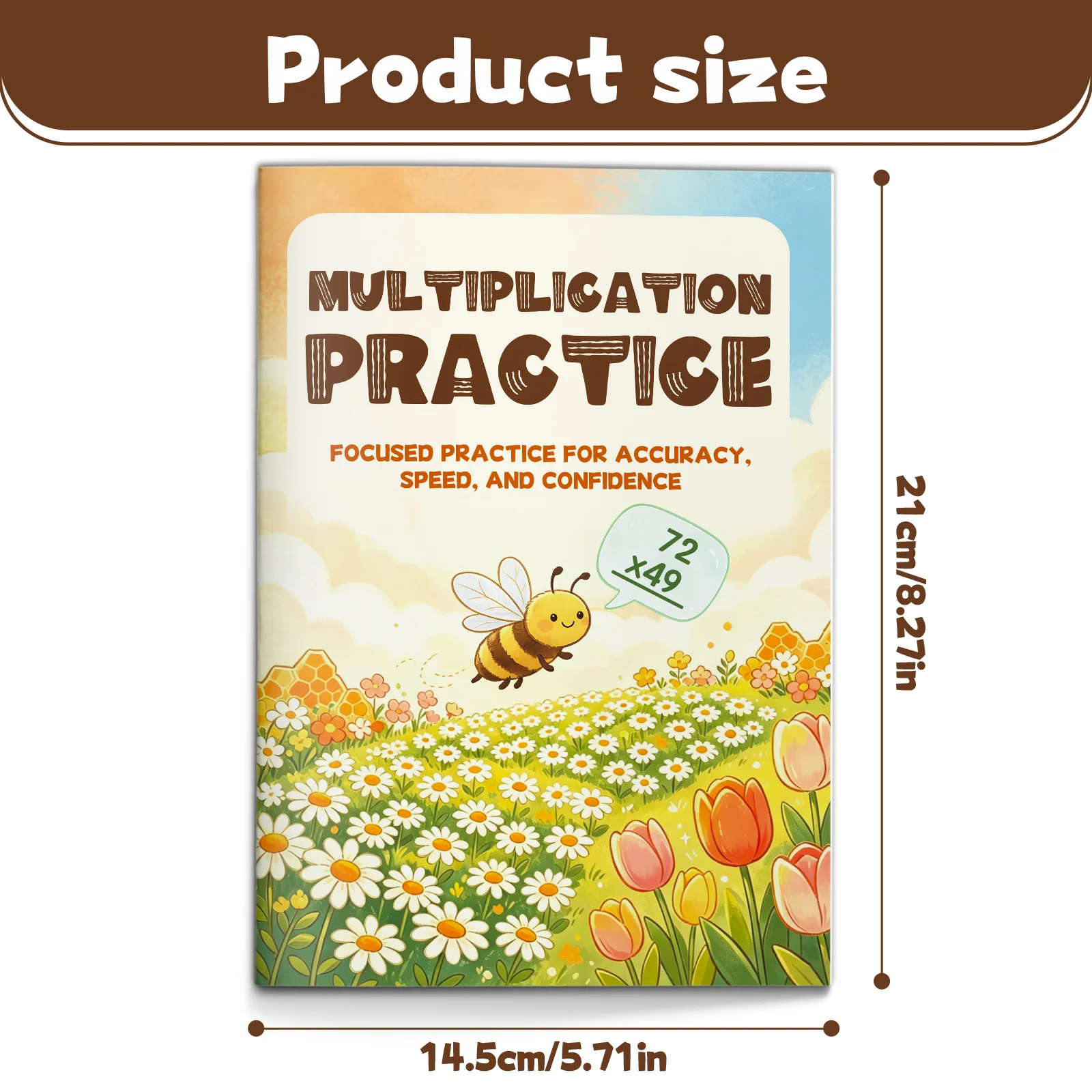 Multiplication Practice Workbook for Kids, Focused Math Review for Accuracy, Speed, and Confidence