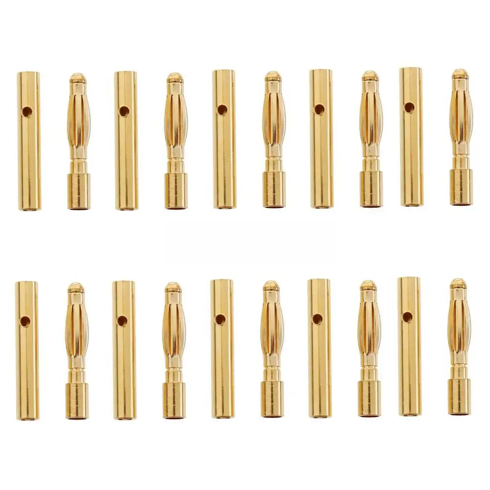 5/10Pair 2.0mm/3.0mm/3.5mm/4.0mm/5mm/5.5mm/6mm/8mm RC Battery Gold-plated Bullet Banana Plug Male Female Bullet Banana Connector