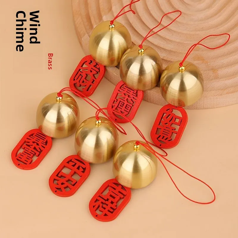 أجراس الرياح البرونزية المعلقة، مصائد الأحلام، أجراس الرياح الصغيرة مع مطرقة الجرس، دعائم عيد الميلاد، أجراس السيارة، ديكور ا... #5