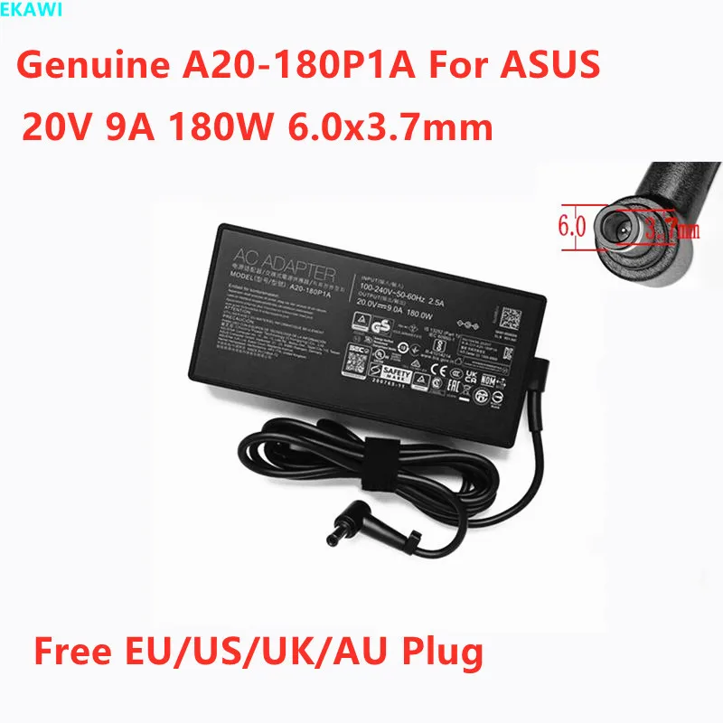 Genuine A20-180P1A 20V 9A 180W 6.0x3.7mm ADP-180TB H AC Adapter