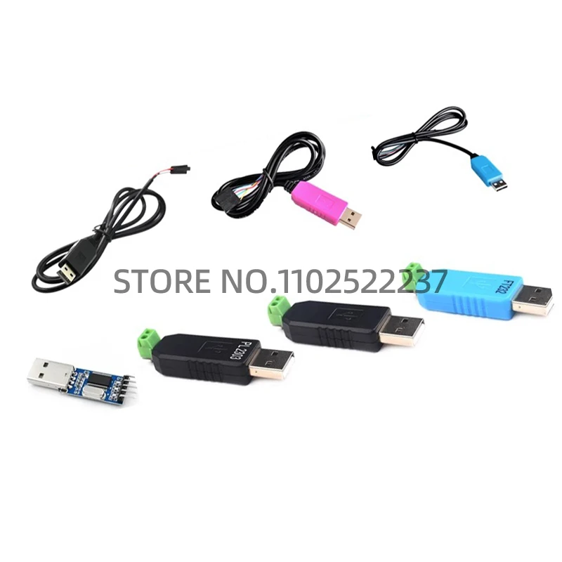 PL2303HX/TA USB to TTL CH340 serial port module USB to RS485 serial port download flash cable