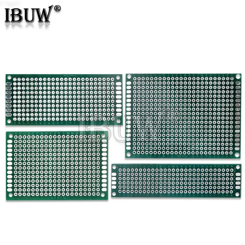 

4PCS 5x7 4x6 3x7 2x8 cm double Side Copper prototype pcb KIT Universal Board for Ardui igmopnrq