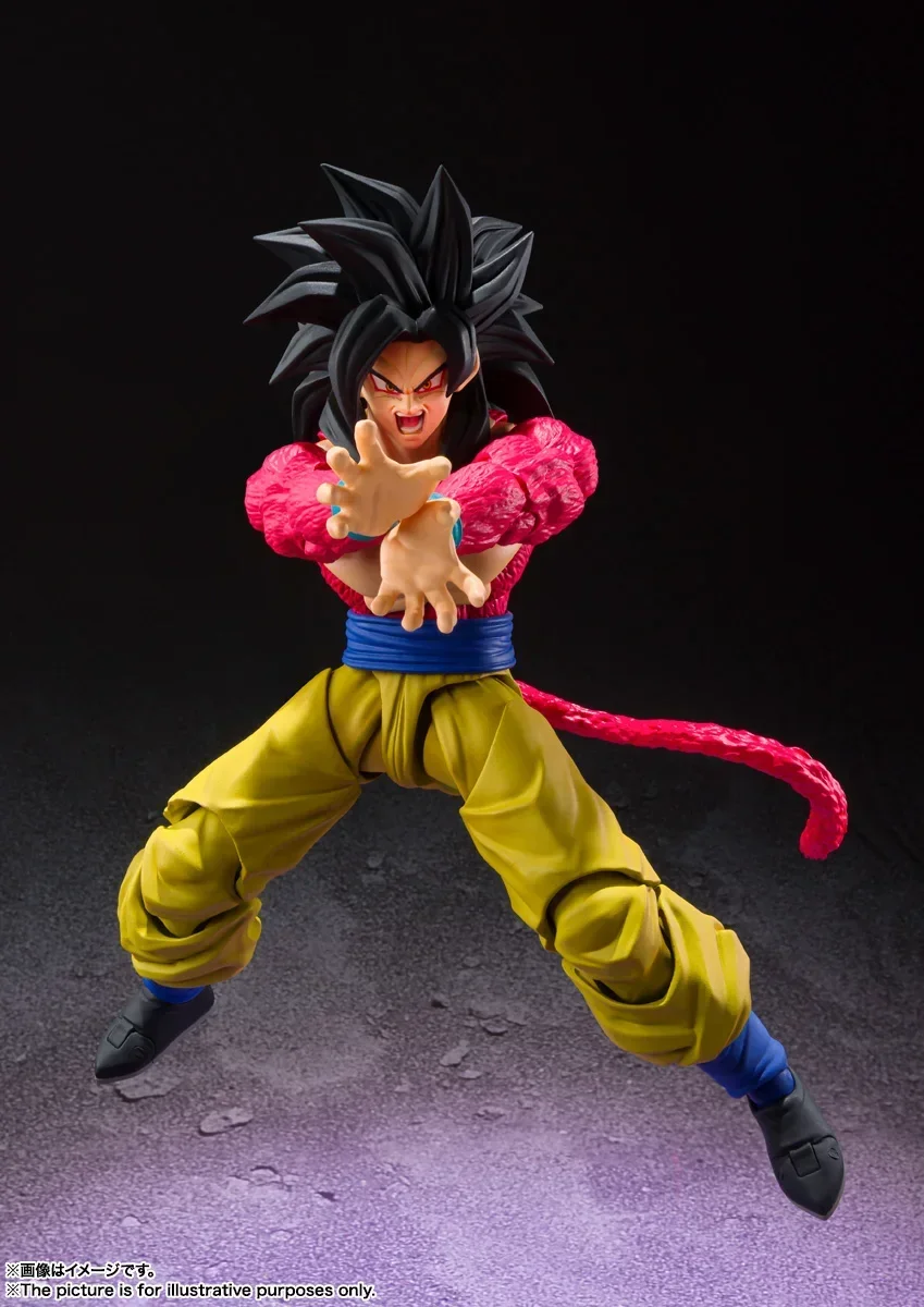 Original Dragon Ball Z SHF SH FIGUARTS Super Saiyan 4 DBZ SSJ4 Son Goku Action Figure Anime Figurals Brinquedos Toy Model view 4