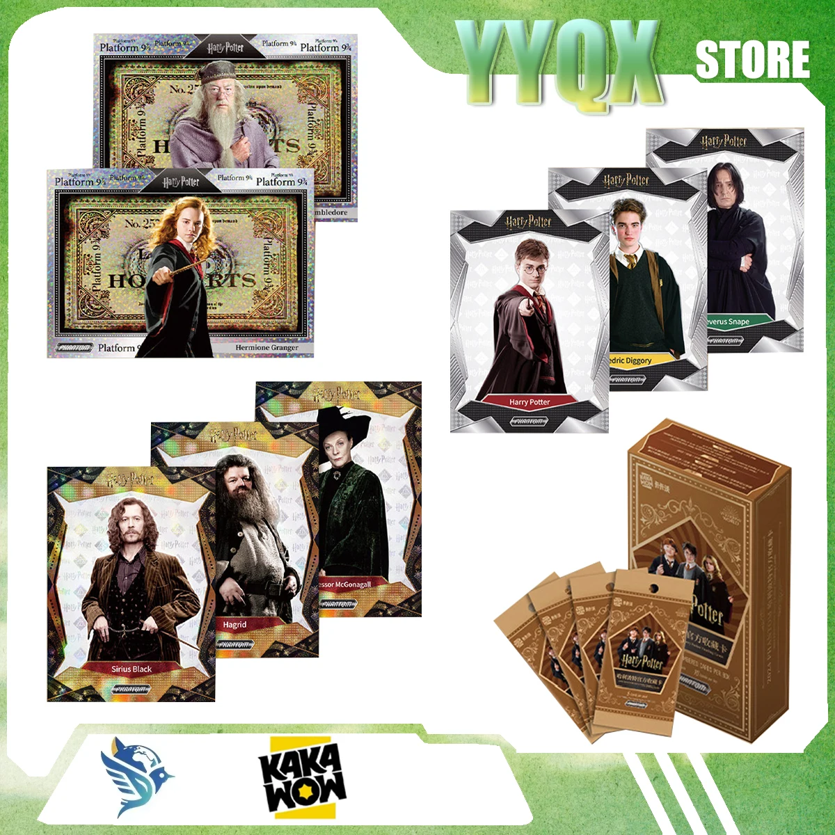 KAKAWOW 2026 Nuevo Harry Potter Ron Weasley Hermione Granger Draco Malfoy ‌ ‌ Tarjeta Coleccionable Periphery, Diseño Animado y Lindo