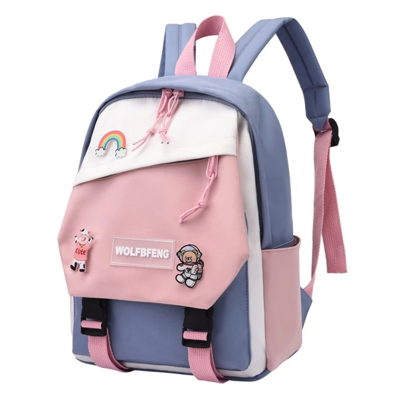 Kids Backpack Children School Bags In Primary Schoolbag For Teenager Contrasting Colors Boys Girls Backpacks Breathable Book Bag