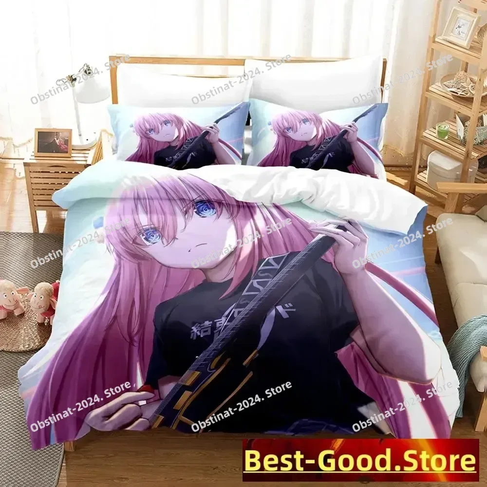 

2023 Gotou Hitori Bedding Set Printed Bed Set With Pillowcase Bed Duvet Cover Soft Single Double Queen Super King Size Bedroom