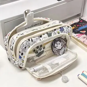 Cartoon Snoopy Pencil Case, Drawstring Pen Bag, Great Capacity, Women, Students, Girls, Story Store School, Kids, Kawaii Pen Box School 8 Main Sales School Case Girl - №7