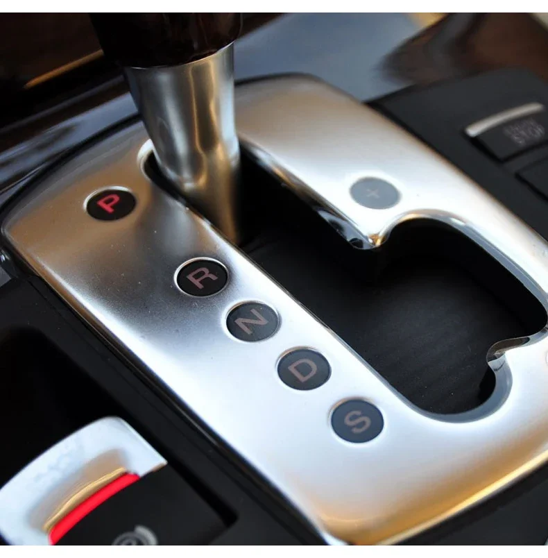 4E1713187A For Audi A8 D3 S8 2004-2010 Gear Lever Strip Selector Console Blind Dust Shift Slide Cover ,LHD RHD CAR