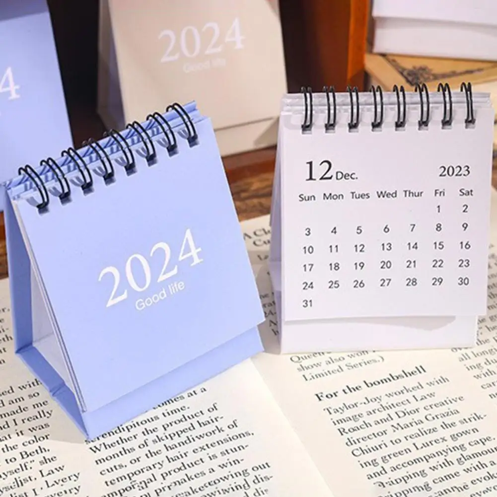 

2023-2024 Mini Desk Calendar Plan Book Date Recording 17 Monthly Calendar Planing Event 2024 Calendar Table Desk Decoration