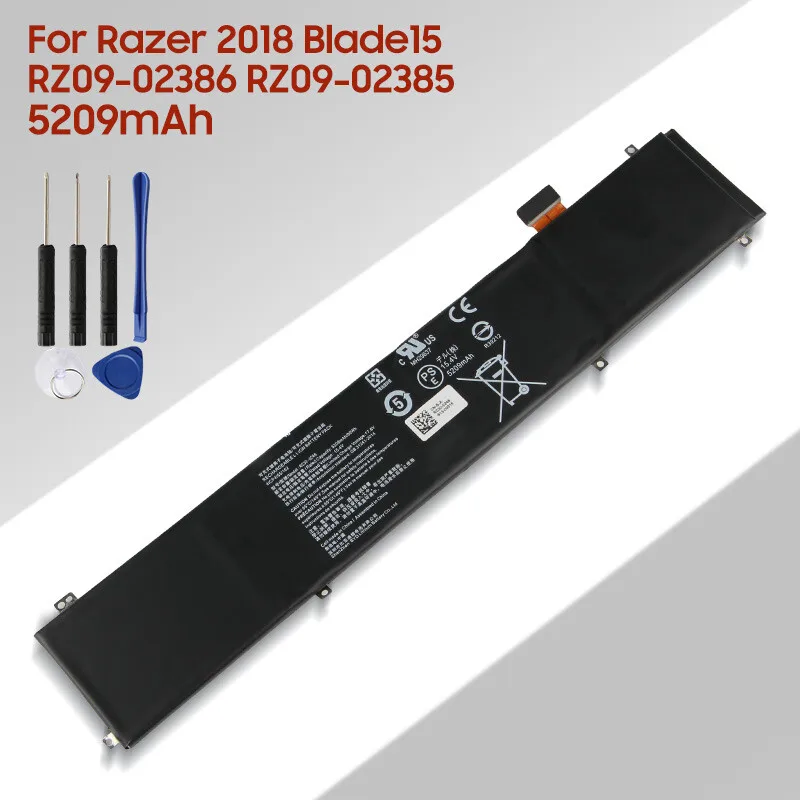 

Laptop Battery RC30-0248 For Razer 2018 Blade15 RZ09-02386 RZ09-02385 5209mAh