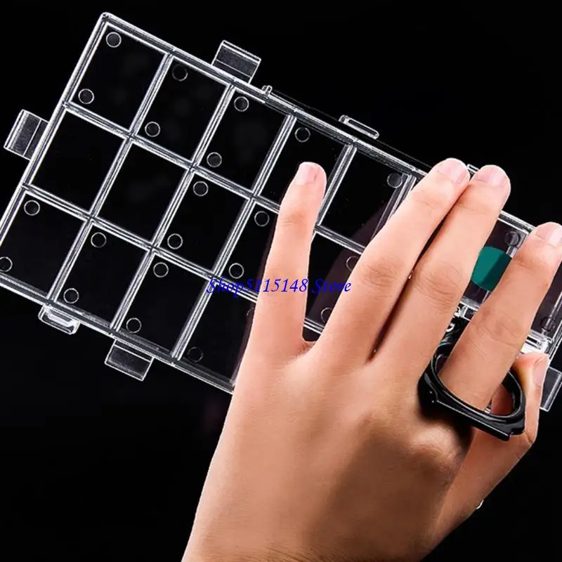 

F3MA Portable Moisturizing Paint Case Plastic Paint Organiser with Leakproof Lid For Oil Acrylic Watercolor Paints Storage