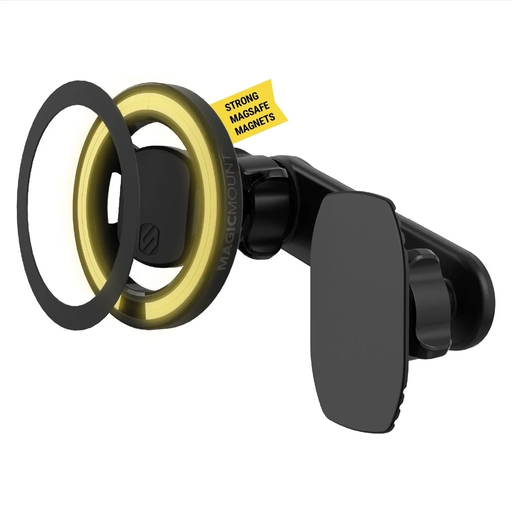 5-in-1 MagSafe 차량용 휴대폰 거치대 조절 가능한 대시보드 통풍구 홀더 강력한 네오디뮴 자석 핸즈프리 내비게이션 및 미디어