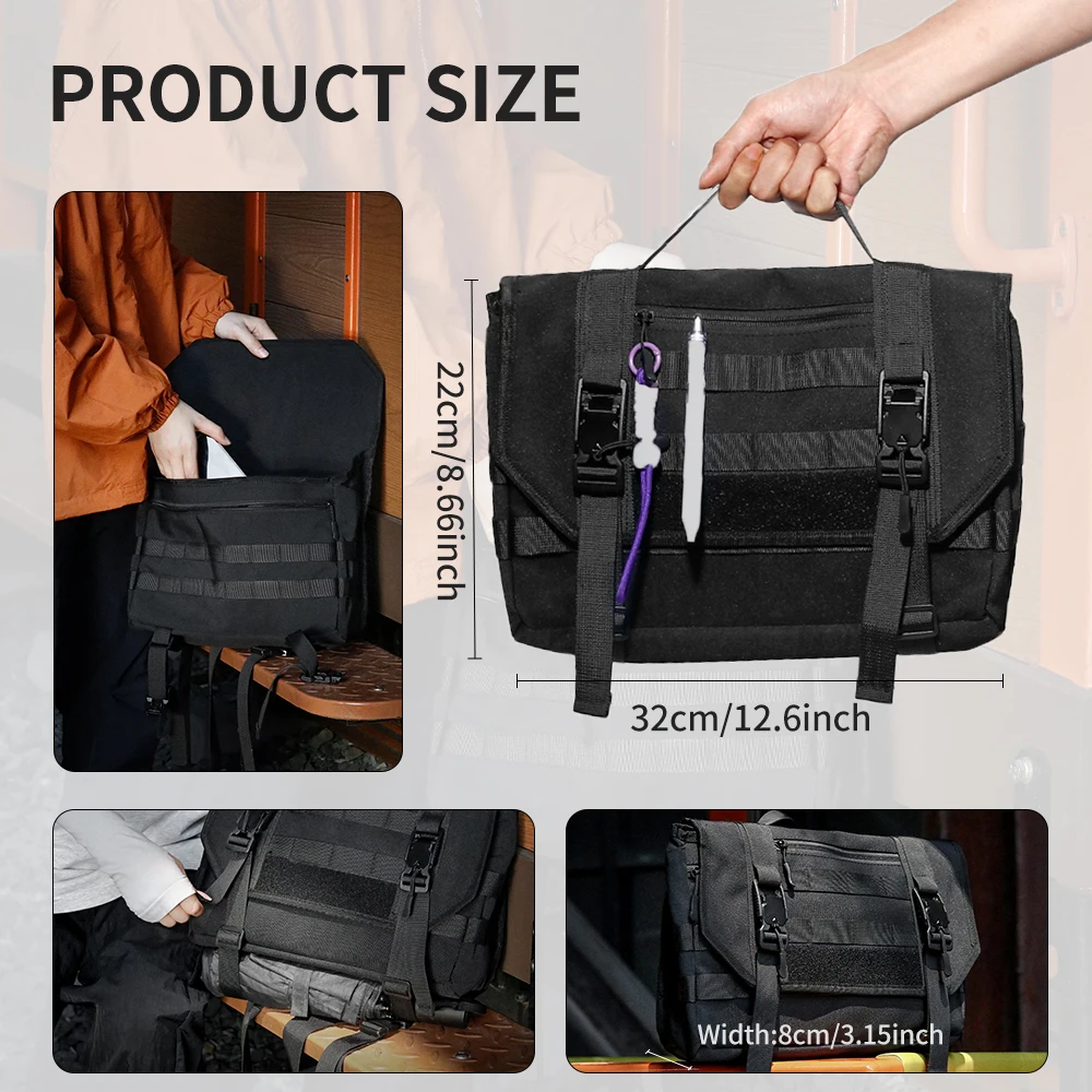 Tactical Messenger Bag Men Wom - đánh giá và giá Travel Accessories Tech