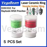 Anillo cerámico láser D32 M14 para soporte de boquilla de cerámica Raytools D28 M11 para Precitec WSX cabezal de corte de fibra anillo cerámico láser 5 uds
