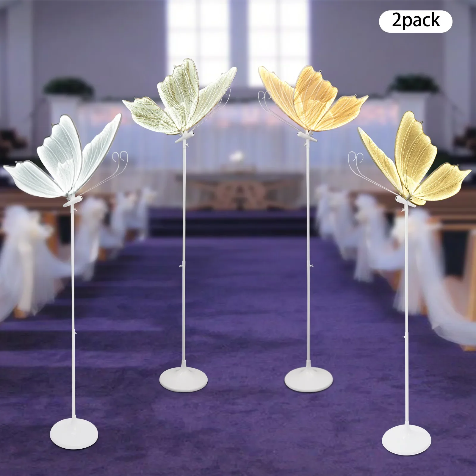

Creative Wedding Butterfly LED Floor Lamp, Butterfly Hanging Light for Wedding