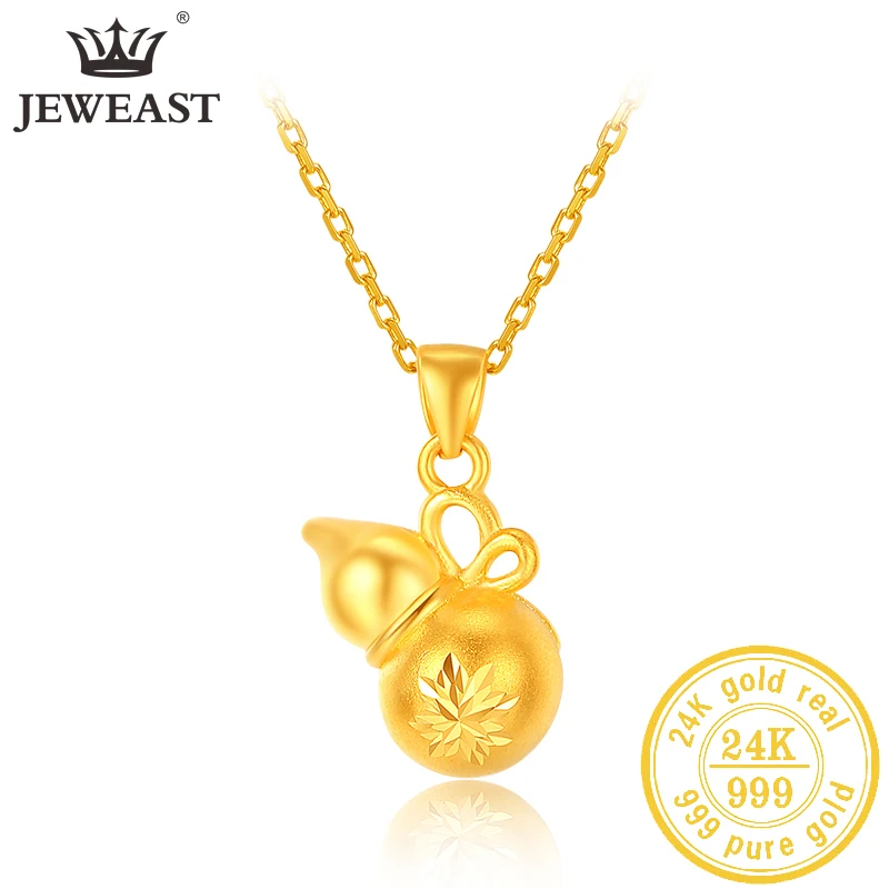 

JLZB 24K Pure Gold Pendant Real AU 999 Solid Gold Charm Beautiful Trendy Classic Party Fine Jewelry Hot Sell New 2023