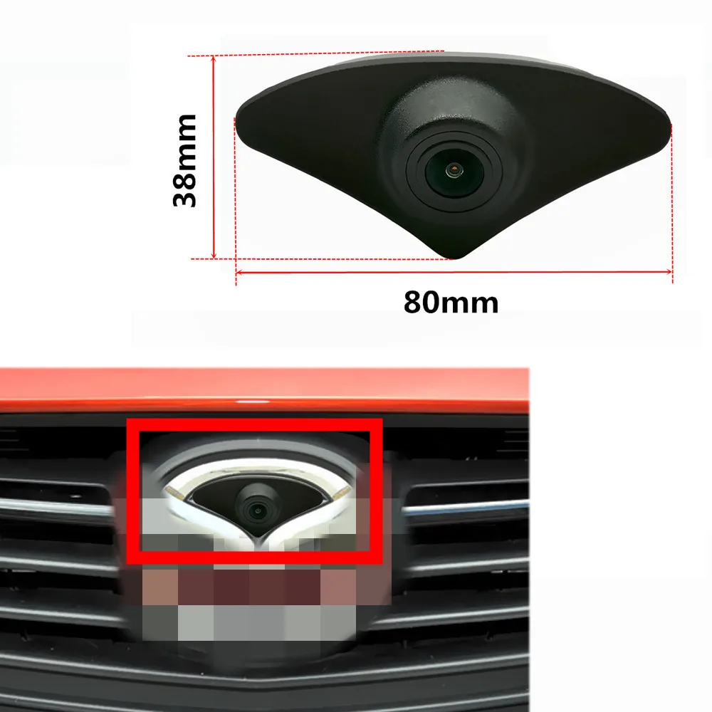 YIFOUM Car Front View Parking Night Vision Positive Waterproof Logo Camera For Mazda 6 Atenza GL GJ1 2014 2015 2016 2017 2018-19