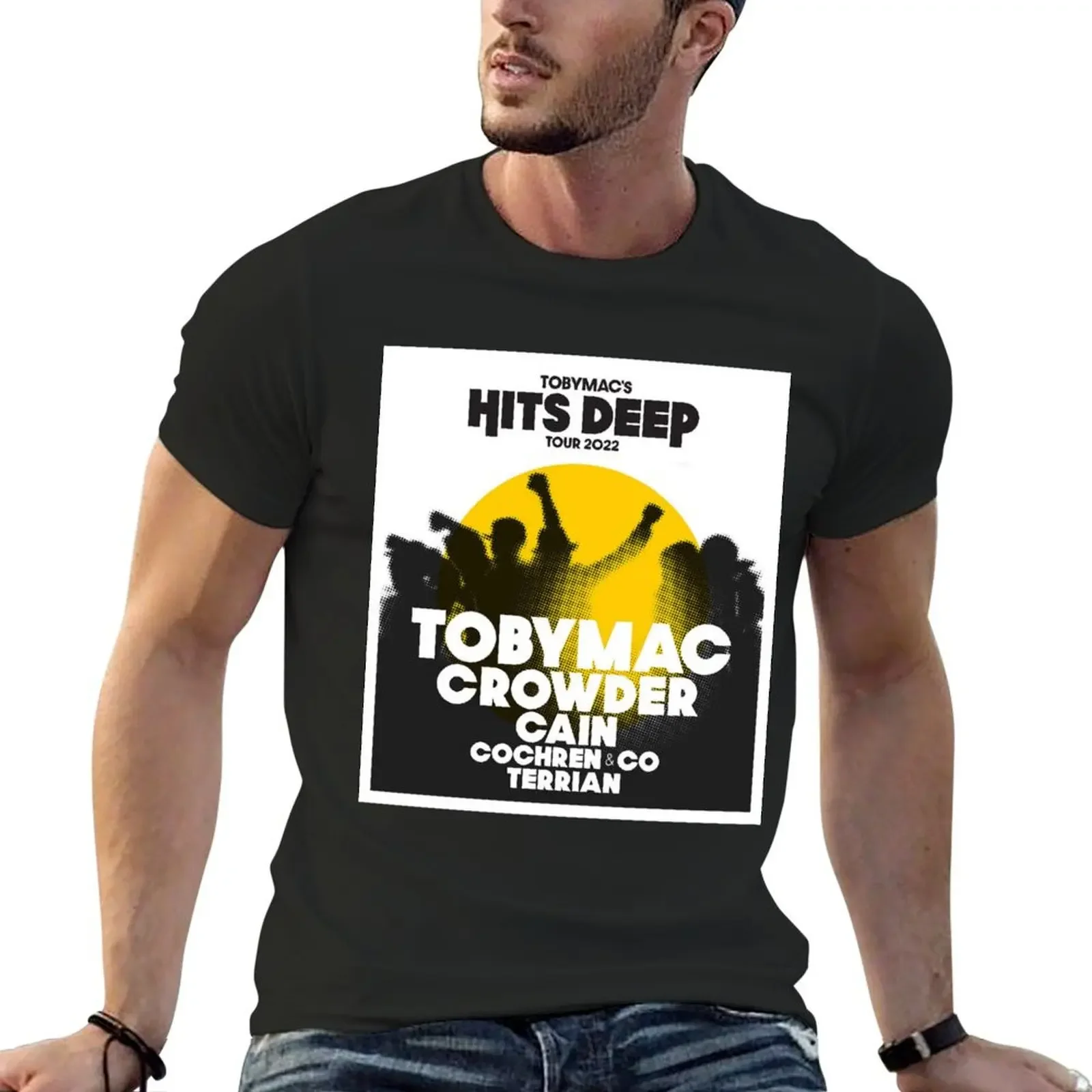 

tobymac hits deep tour 2022 T-Shirt customizeds boys animal print Aesthetic clothing mens funny t shirts