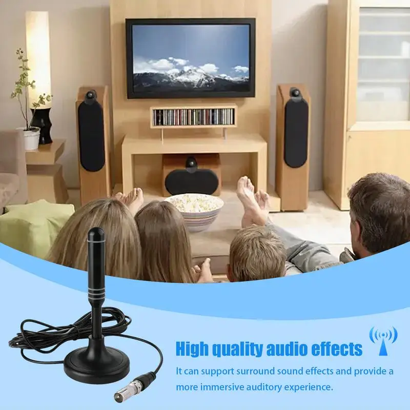 TV Antenna For Local Channels High-Definition Indoor TV Antenna Anti-Interference Convenient Antenna For Smart TV Enhances Home