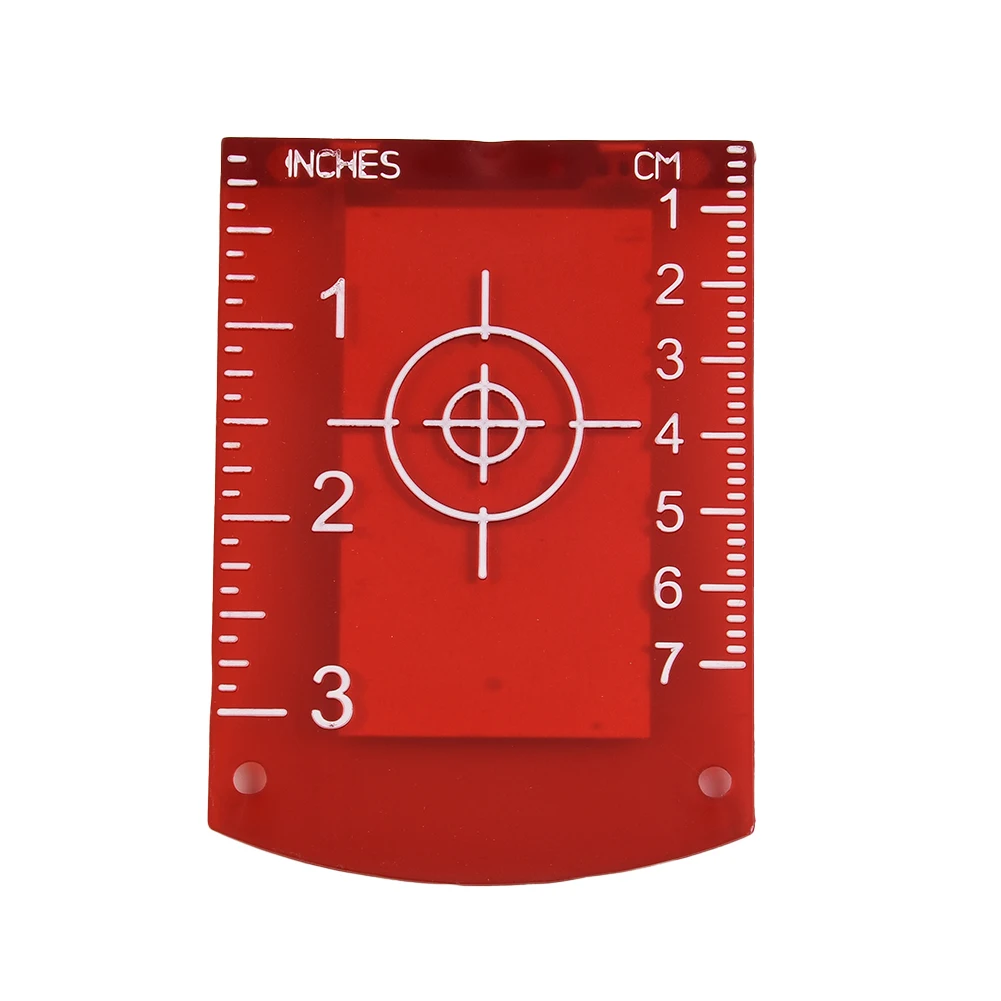 1pcs Target Plate Scale Plastic Lase Target Card Magnetic For Green/Red Lase Level Alignment Level Rotating Measurement 10x7cm