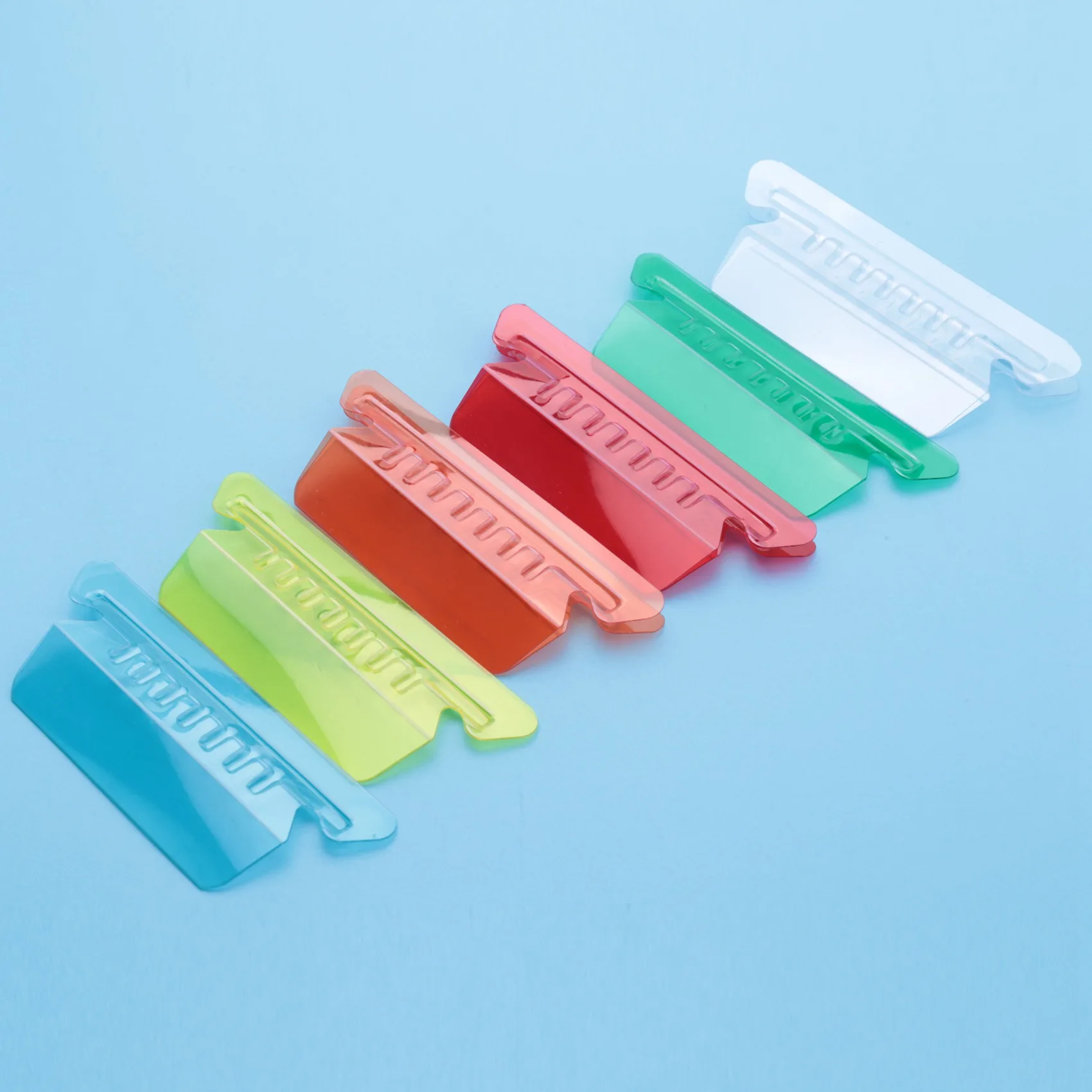 120 set di schede per cartelle di file sospese multicolori con inserti vuoti, schede di file sospese in plastica da 2 pollici per cartelle sospese