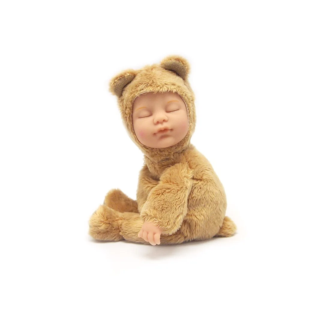 ANNE GEDDES 9inch Fidget Toy Caramel Bear Doll Soft Plush Stress Relief Cute Animal Themed Therapeutic Toy