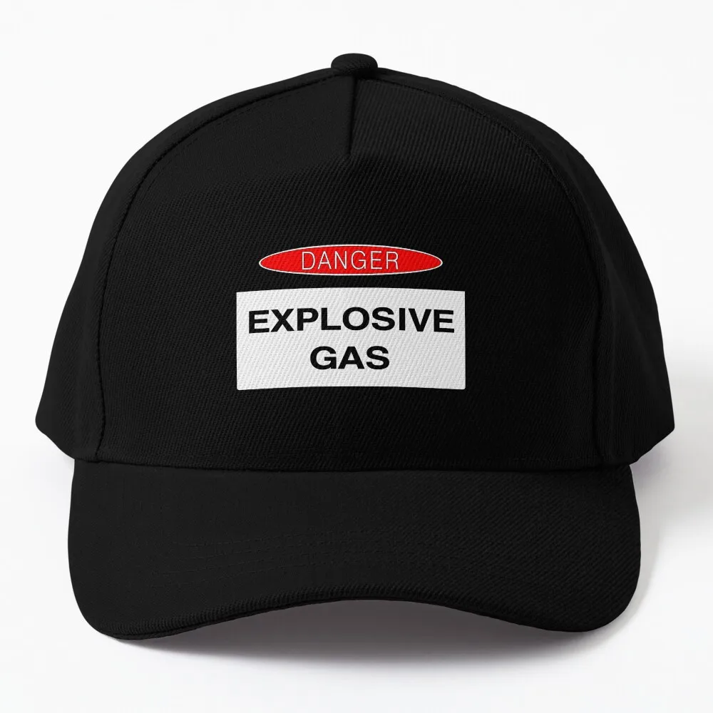 Danger Explosive Gas Baseball Cap Rave Christmas Hats Big Size Hat Hat For Girls Men's