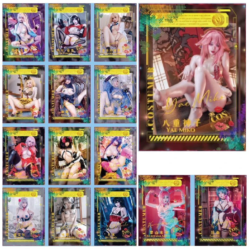 Goddess Story Cos-Goddess Music Anime Characters Yae Miko York Forger Kitagawa Marin Collection Card Christmas Birthday Gift