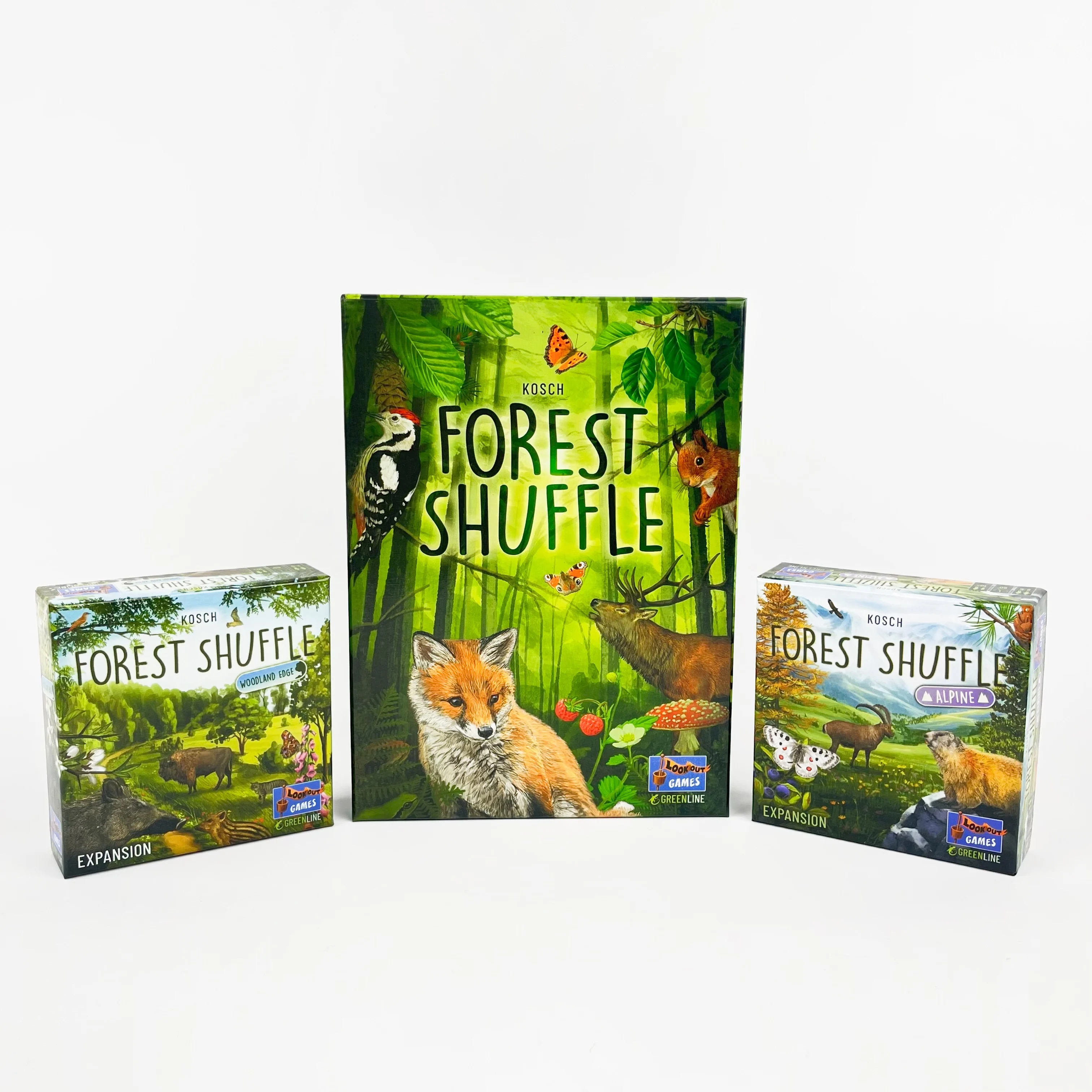 لعبة Forest Shffle、Woodland Edge、ALPINE、لعبة لوحة استراتيجية التوسعة،-5 لاعبين، 40-60 دقيقة مثالية للحفلات العائلية الليلية #1