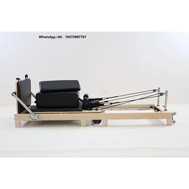 Premium Portable Folding Maple Wood Pilates Core Bed for Small Studio & Home