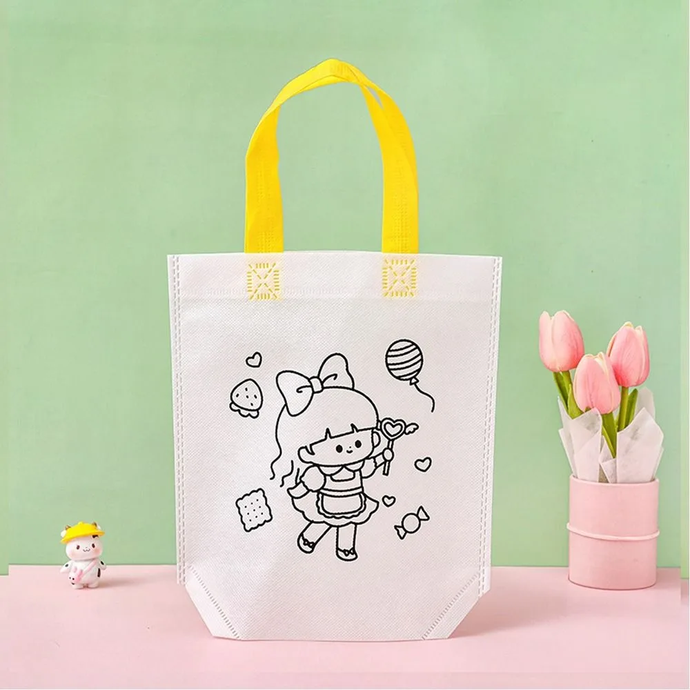 Bolsa de Graffiti de doble cara, bolsas para golosinas para colorear, tela no tejida, bolsa de Graffiti de doble cara, juguetes de colores