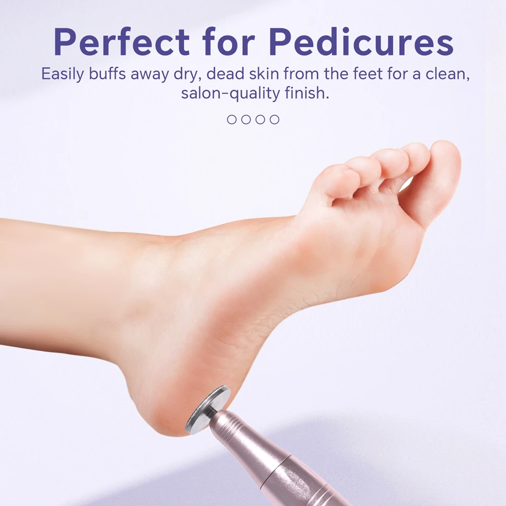 25MM Buffing Disc ขัดเปลี่ยนได้ Sanding กระดาษสําหรับกําจัดเท้า Cuticle Calluses Dead Skin ทําความสะอาดเท้าเล็บไฟล์ Pedicure