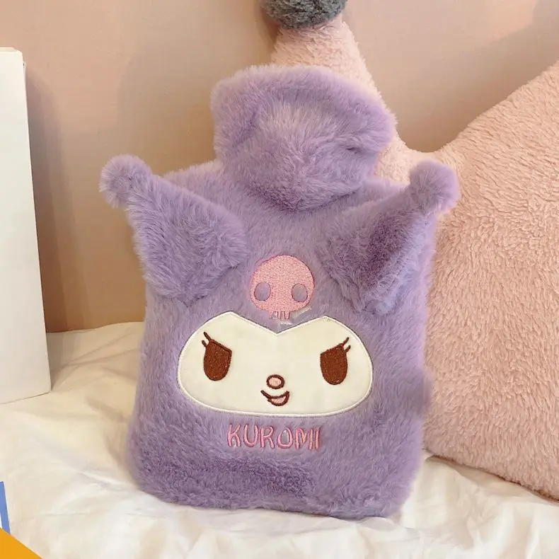 Hot Cute Melody Kuromi Hot Water Bag Sanrio Plush Water Injection Bag Girl Gift Warm Water Bag Hand Warmer Essential For Winter