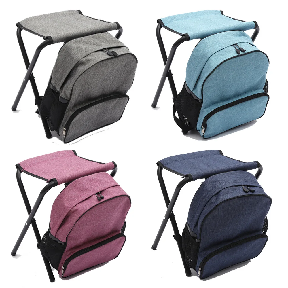 Promotion Portable Outdoor Folding Fishing Chair Stainless Steel Zero Gravity Backpack Ice Bag