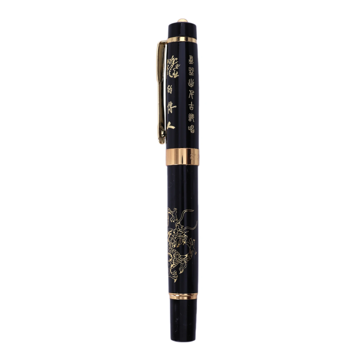 

LUOSHI Ballpoint pen 818 with the Chinese Dragon pattern pen - black