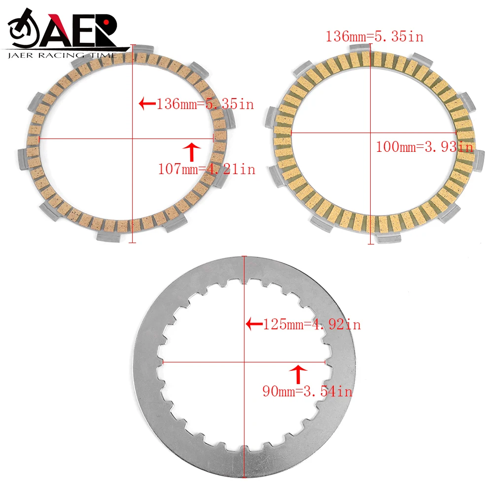 Clutch Friction Disc Plate for Honda NT650 Deauville 1998-2005 XL650V Transalp 650 2000-2007 XRV650 Africa Twin 1988-1989