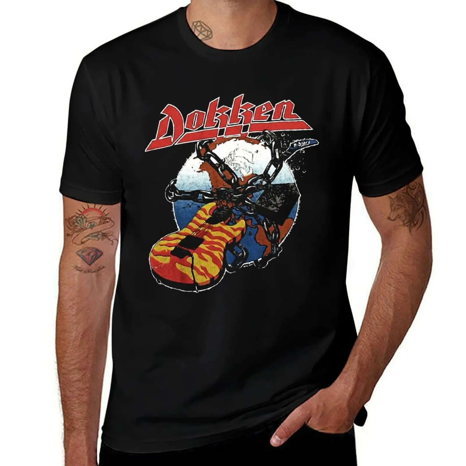 DOKKEN band Classic T-Shirt graphic t shirts for man cotton tshirt 100% T-Shirt