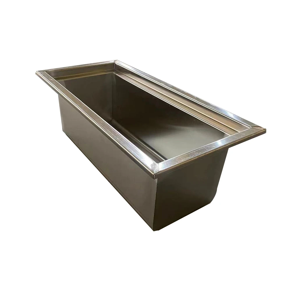 Custom Portable Machine Rain Gutter Drainage Roof Cleaning Trough Stainless Steel Belt Drainage Metal Building Materials